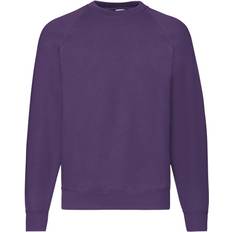 Sweatshirts - Women Jumpers Fruit of the Loom Classic Raglan Sweatshirt - Purple