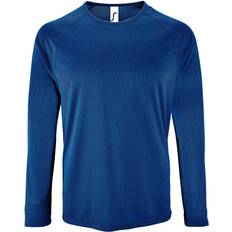 Sol's Mens Sporty Long Sleeve Performance T-shirt - Royal Blue