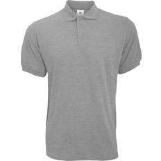 B&C Collection Safran Short-Sleeved Polo Shirt M - Heather Grey