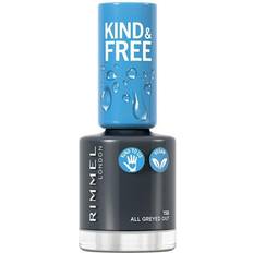 Rimmel Kind & Free Clean Plant Based Nail Polish #158 All Greyed Out 8ml