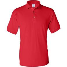 Gildan Dryblend Jersey Short Sleeve Polo Shirt - Red