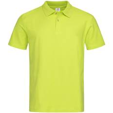 Stedman Mens Cotton Polo Shirt - Bright Lime