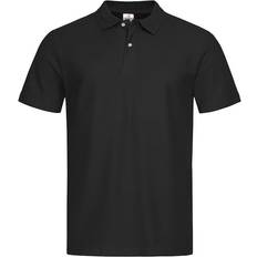 Stedman Mens Cotton Polo Shirt - Black Opal