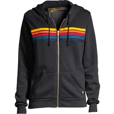 Aviator Nation 5 Stripe Hoodie Unisex - Charcoal