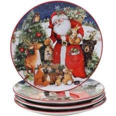 Certified International Magic of Christmas Santa Dinner Plate 27.94cm 4pcs
