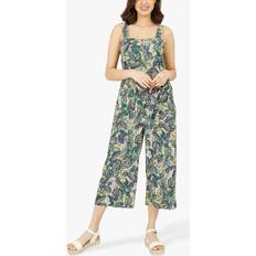 Yumi Leaf Print Jumpsuit