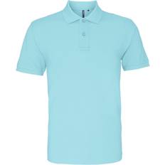 ASQUITH & FOX Mens Plain Short Sleeve Polo Shirt (Bright Royal)