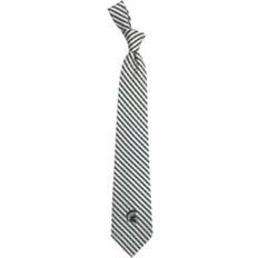 Eagles Wings Michigan State Spartans Gingham Tie - White