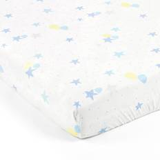 Lush Decor Elephant Balloon Stars Soft & Plush Fitted Crib Sheet 28x52"