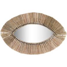 Dkd Home Decor Crystal Natural Jute (54 x 3 x 34 cm) Wall Mirror