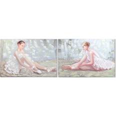 Dkd Home Decor Ballerina (120 x 3 x 80 cm) (2 antal) Framed Art