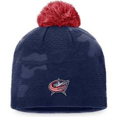 Fanatics Columbus Blue Jackets Authentic Pro Locker Room Beanie with Pom W