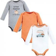 Hudson Long-Sleeve Bodysuits 3-pack - Pumpkin Truck