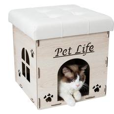 Petlife Kitty Kallapse Collapsible Folding Kitty Cat House Tree Bed