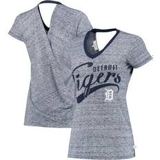 Touch Detroit Tigers Hail Mary V-Neck Back Wrap T-Shirt W
