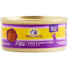 Wellness Pat Smooth Loaf Canned Food Turkey Salmon Entre