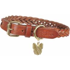 Digby & Fox Plaited Dog Collar X Small Tan