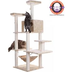Armarkat 72" Real Wood Cat Tree With Spacious Condo, Scratching Post