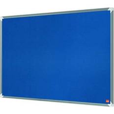 Blue Bulletin Boards Nobo Premium Plus Felt Notice Board 2400x1200mm Blue