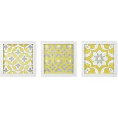 Madison Park Tuscan Tiles 3-Pc. Framed Gel-Coated Wall Set Framed Art