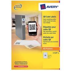 Avery L7120-25. Product colour: White Shape: Square Adhesive type: