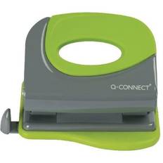 Green Desktop Stationery Q-CONNECT Softgrip Metal Hole Punch KF00996