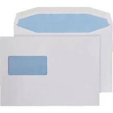 White Window Envelopes Q-CONNECT Machine Window Envelope Gummed 80gsm 162x238mm 500-pack