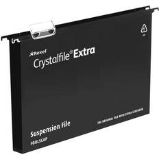 Rexel Crystalfile Extra Foolscap Suspension File Polypropylene 30mm