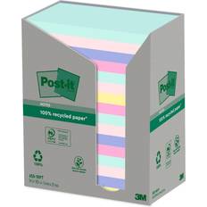 Blue Sticky Notes 3M Post-it Notes Recycled Pastel Rainbow Tower Pk16 76x127