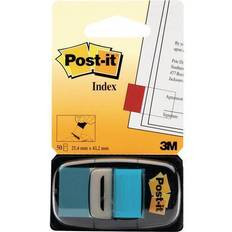 Blue Sticky Notes 3M Post-it Index Flags 50 per Pack 25mm Bright Blue Ref 680-23 Pack 12