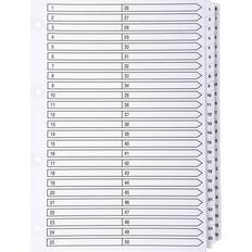 Exacompta Guildhall Mylar Index 1-50 A4 White