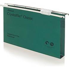 Green Binders & Folders Rexel Crystalfile Classic Suspension File Manilla 30mm Wide-base230gsm