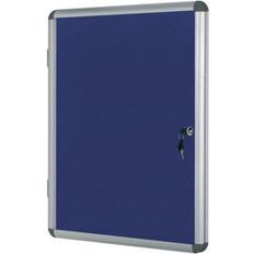 Blue Presentation Boards Bi-Office Lockable Internal Display Case 931x670mm Blue VT630107150