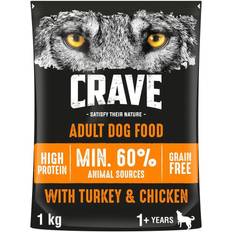 Crave Adult Turkey & Chicken Dry Dog Food 2.8kg