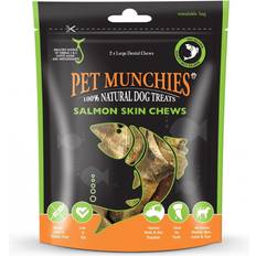 Pet Munchies 100% Natural Large Salmon Skin Chews 125g