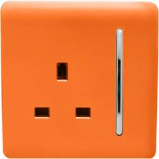 Trendi Switch 1G 13A Switched Socket Orange