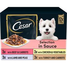 Cesar Deliciously Fresh Dog Pouches Favourites In Sauce