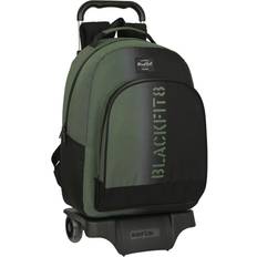 Safta School Rucksack with Wheels BlackFit8 Gradient Black Military green (32 x 42 x 15 cm)