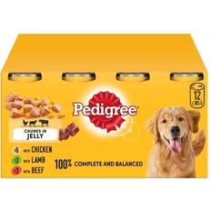 Dogs - Wet Food Pets Pedigree Mixed Selection in Jelly Cans 12x385g