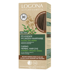 Nourishing Henna Hair Dyes Logona Herbal Hair Colour Powder #091 Chocolate Brown