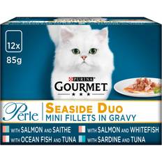 Purina Cats - Wet Food Pets Purina Gourmet Perle Seaside Duo Mini Fillets in Gravy 12x85g