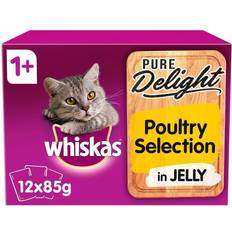 Whiskas Cats - Wet Food Pets Whiskas 1+ Pure Delight Poultry in Jelly