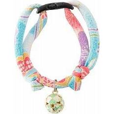 Chirimen Cat Collar with Clover Bell