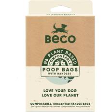 Gibbon Beco Compostable Dog Poop with Handles, Unscented, 96pk