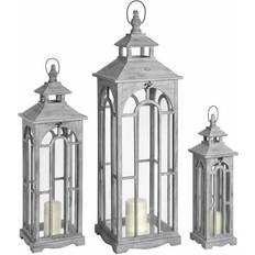 Hill Interiors Set Of Three Wooden With Archway Design Figurine