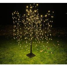 Weeping Willow Black Tree 240cm Warm White Black Figurine