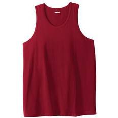 Men's Big & Tall Shrink-Less Lightweight Tank by KingSize in Rich Burgundy (Size 8XL) Shirt