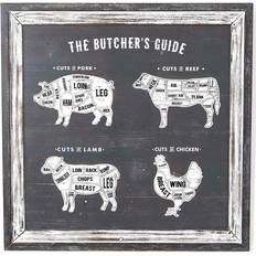 Hill Interiors Butchers Cuts Ultimate Wall Plaque Wall Decor