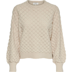 Only Textured Knitted Pullover - Pumice Stone