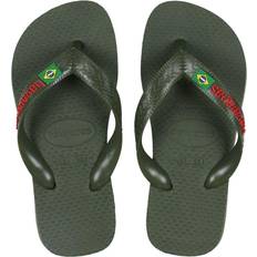 Green Flip-Flops Havaianas Brasil Logo Flip Flops